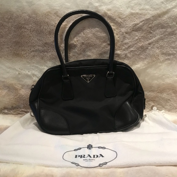 Prada Handbags - Prada Bowling bag small 100% authentic